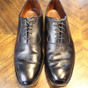 Allen Edmonds Size 9D Vernon Oxford Leather Upper and Sole Black Made in USA